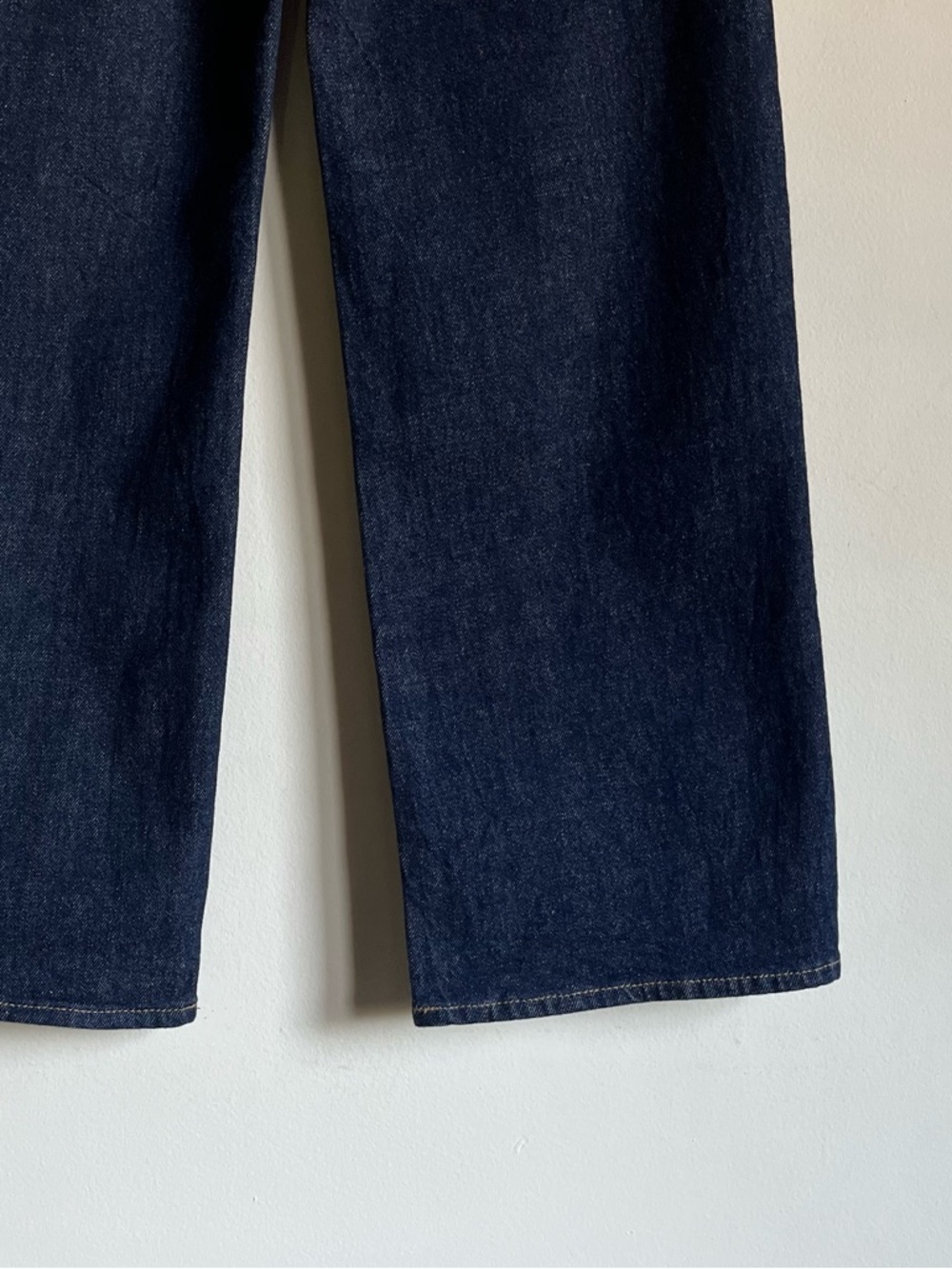 NWT JCrew Slim Wide Leg Jean 24 Crop 24P Resin Rinse Dark Denim $148 CC580 - Picture 9 of 15
